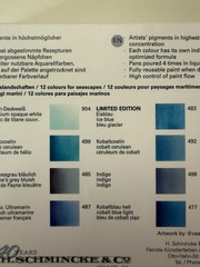 Schmincke Horadam Aquarell Special Edition Seascape Set 12 half pans (Brand New)