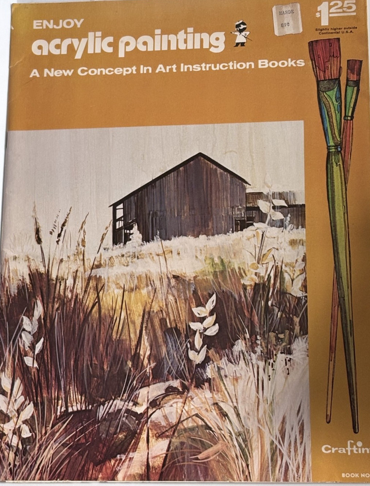 Vintage Craftint “Enjoy Acrylic Painting” 1971 Landscape painting instruction 