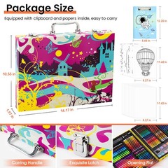 Art Supplies, 180 Pack Drawing Painting Set for Kids Girls Boys Teens, Colori…