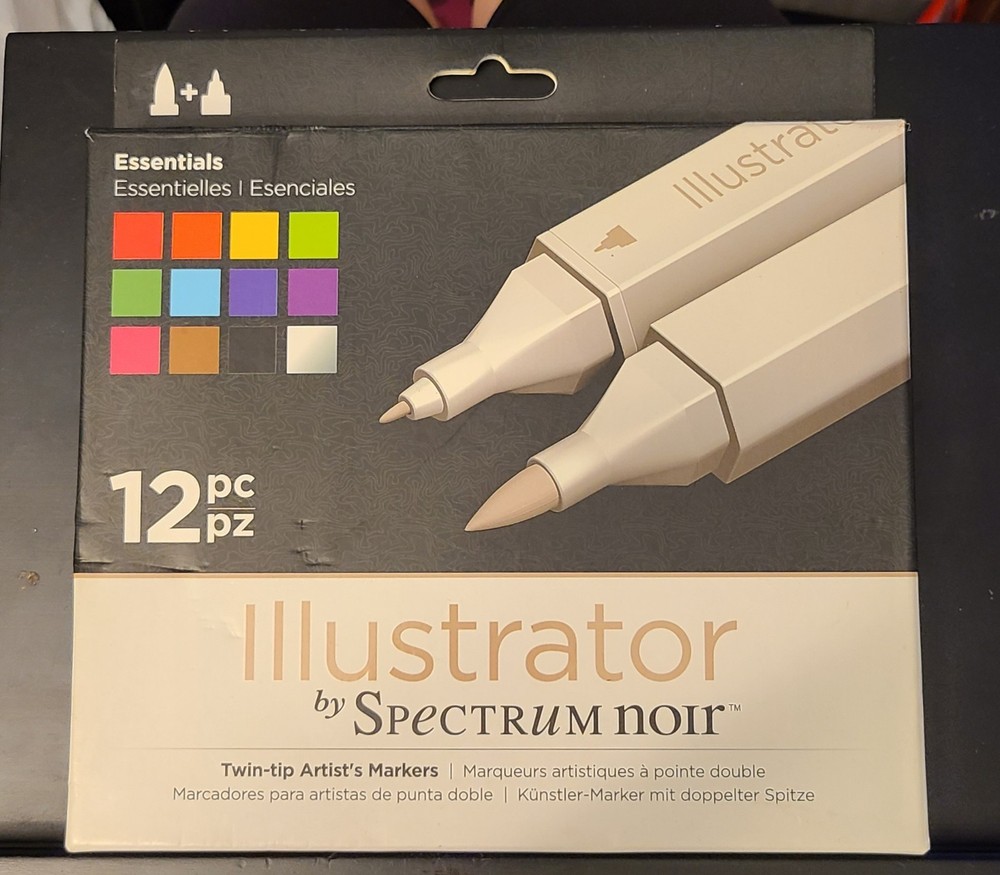 Spectrum Noir Illustrator 12 Piece Twin-tip Artist’s Markers New