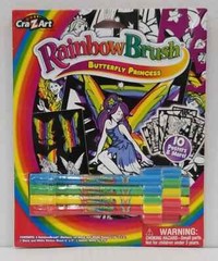 Cra-Z-Art Rainbow Brush Butterfly Princess 10 Poster & More (LOC RM-8-1)