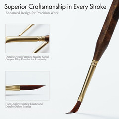 Artify Extreme Detail Paint Brushes Set, 10Pcs Multi-Shape Fine Detail Brushes w