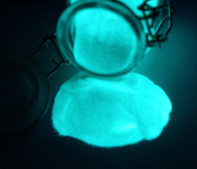Glow in the Dark AQUA BlueGreen Pigment Powder 2oz Day Invisible