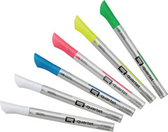 Glass Whiteboard Markers, Neon Colors Fine Tip 6 Pack, Erasable Liquid Ink