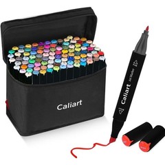 Alcohol Based Markers Dual Tip Art Sketch Markers Smudge Proof 100 Colors Set US