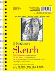 300 Series Sketch Pad, 5.5×8.5 inch, 100 Sheets, Side Wire – Artist Sketchbook f