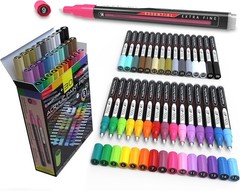 Vibrant Acrylic Paint Markers Non Toxic Quick Dry