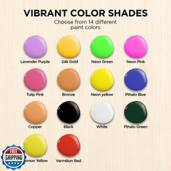 BLUEBIRD Studio Acrylic Paint Tube – Neon Green 6.76 Fl Oz / 200ML – Non Toxi