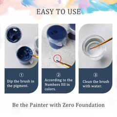 Bird Paint by Numbers Kit for Adults Beginner Animal DIY Painting Kits for Adult
