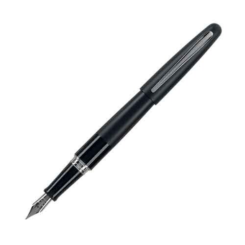 Pilot Metropolitan Fountain Pen Med Nib Matte Black Gift Box Refillble Black Ink