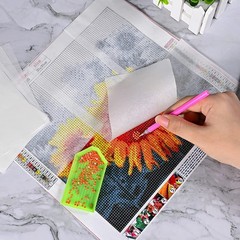 300 Pieces Diamond Painting Release Paper 15 x 15 cm and 15 x 300PCS, White
