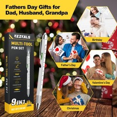 Fathers Day Gift from Daughter Son Wife, 9 in 1 Multitool Pen, Gifts for Men,…