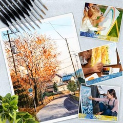 PC Miniature Paint Brush for Fine Detailing,Small Painting Brushes Set 10 Black