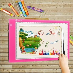 Light Box Drawing Pad, Tracing Board with Type-C Charge Cable and Brightness …