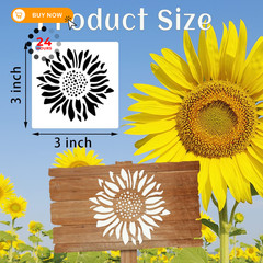 DZXCYZ 80 Pcs 3 x 3 Inch Stencils for Painting on Wood, 3 Inch, Flower Style