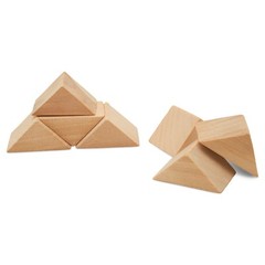 Mini Triangle Wooden Blocks for Crafts 1-1/8″, Loose-Parts Play | Woodpeckers