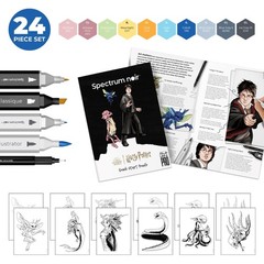 Spectrum Noir Pro Fan Art Set – 24 Piece – Magical Creatures
