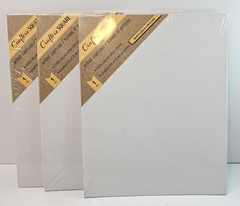 Lot Of 3 Crafters Square Canvas Panels 8×10 Rectangle Cotton For Oil & Acrylic