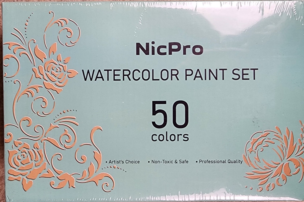 NicPro 50 Colors Watercolor Paint Set in Gift Box NEW SEALED-Perfect Gift