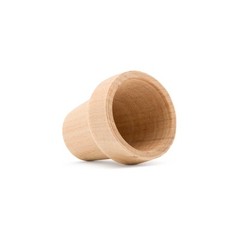 Small Craft Flower Pot 1″, Unfinished Wooden Flower Pot to Paint | Woodpeckers