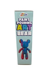 Grafix Paint Pouring Art Bear Kit With 3 Paints Brush & Accessories For Kids 6+