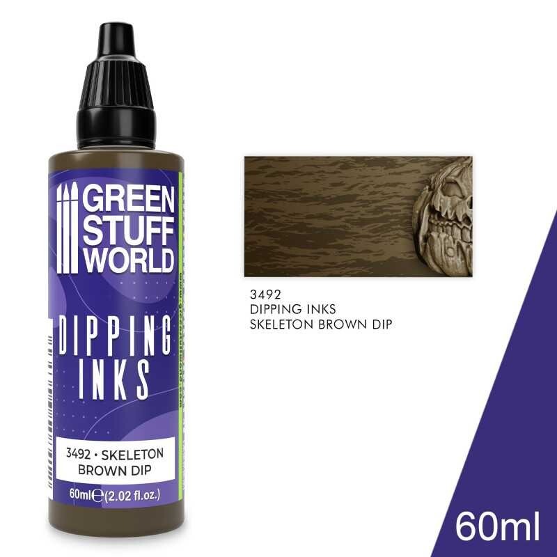 Dipping ink 60 ml – SKELETON BROWN DIP – Contrast instant speed paint glaze