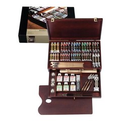 Royal Talens Rembrandt Oil Colour Box Excellent Edition in Wooden Chest