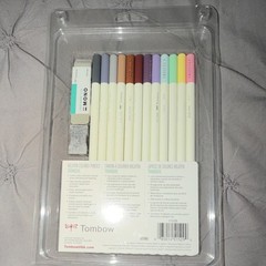Tombow Irojiten Tranquil Colored Pencil Set Multicolor MONO Eraser Sharpener