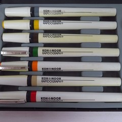 Koh-I-Noor Rapidograph Pen Slim Pack Set 3165-SP-7 – Set of 7 Technical Drafting