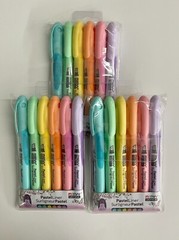 Pastel Highlighters 6ct , Assorted Colors ** LOT OF 3 ** (18 Markers Total)
