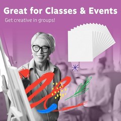 10×10 Inch Blank Canvas Pack of 12 – Perfect for Oil & Acrylic Painting