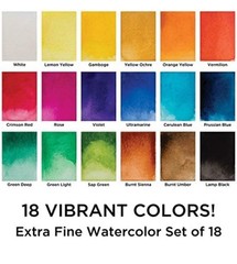 Marie’s Artist Extra Fine Watercolor Sets 12ml Set Of 18