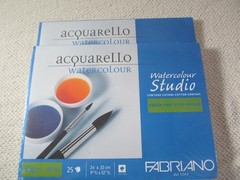 Fabriano Watercolour Studio Pad 24×32 cm Cold Pressed 200g/m2 25 Sheets Qty 2