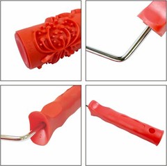 Hanroy 7” Patterned Paint Roller for Wall Decoration Classic Brick EG346T
