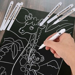 40 Pack White Acrylic Paint Markers Set – Quick-Drying, Waterproof, Multi-Surfac