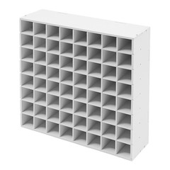 2PCS 64-Grid Paint Bottle Organizer, Wall-Mount Paint Holder, Paint Storage Rack