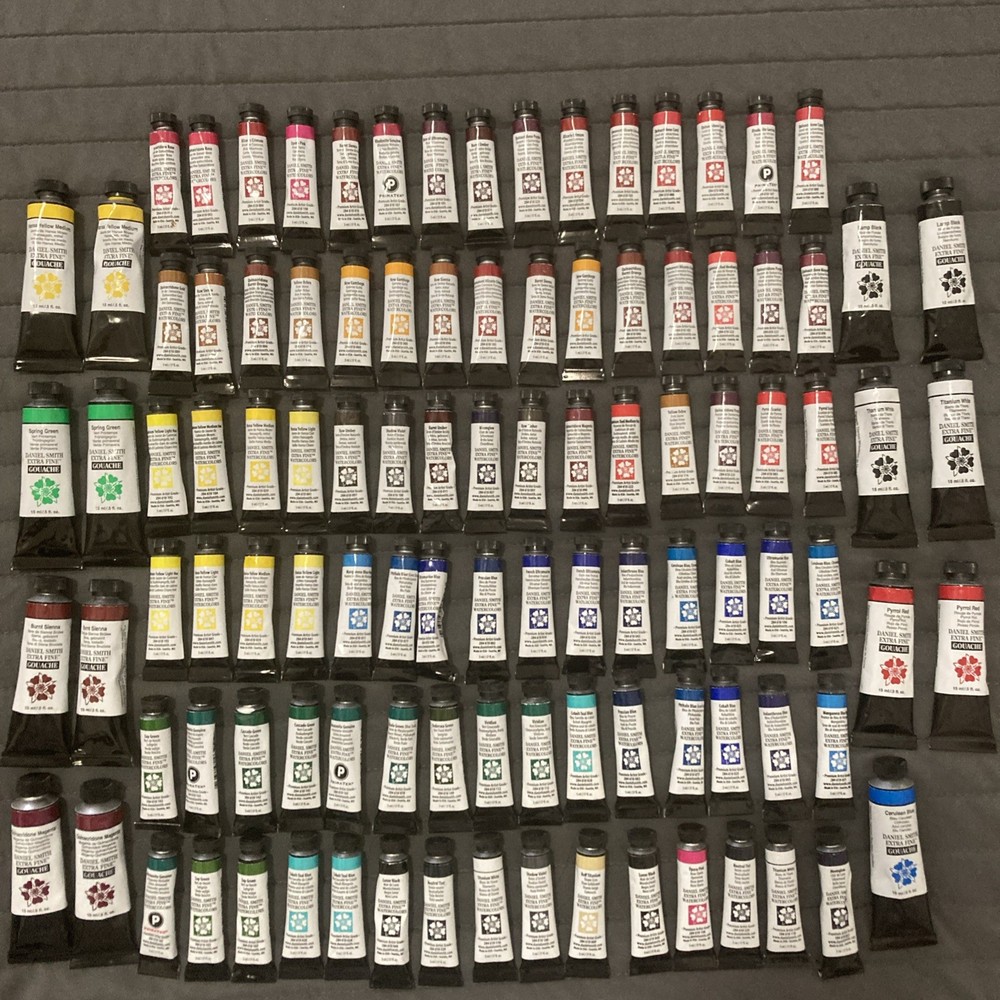 Lot of 105 – Daniel Smith Extra Fine Watercolors Paint – 5ml + 15ml – NEW H104