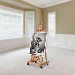 Multi-Function Art Supply Master Studio Artist Wooden Easel, H-Frame Easel USA