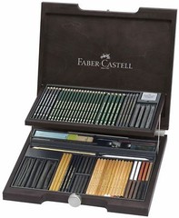Faber-Castell PITT Monochrome Wooden Box with Accessories – 112971