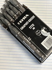 Lyra Graphite Sketch Sticks Feinste German 1772 6B 12 Sticks New