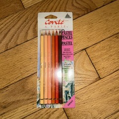 New Sealed Conte Pastel Pencils Portrait Set of 6 Made in France Artist Quality