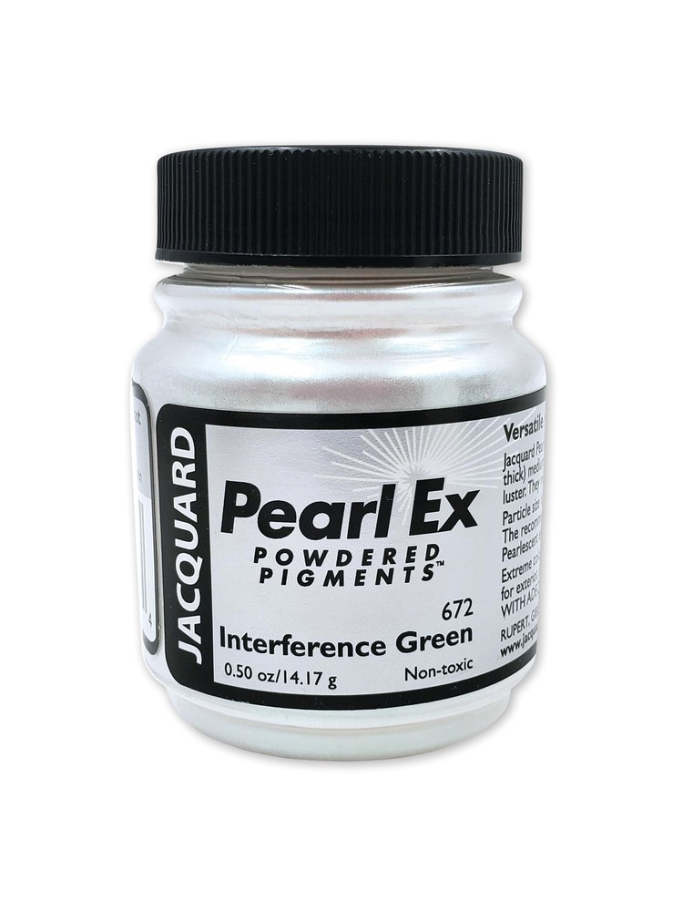 Jacquard Pearl Ex Pigment Powder 0 5 oz Interference Green Loose Mica Powder