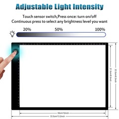 Diamond Painting Accessories A4 Light Pad, Upgraded Light Board High Brightne…