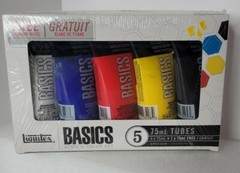 Acrylic Paint Tubes Basics Art Craft Kit Painting 5-Pcs Color Starter Set new