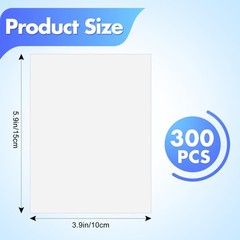 300 Pieces Diamond Painting Release Paper, Double-Sided Non-Stick White