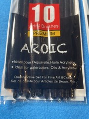 4 Sets -Premium Assorted Artist Paint Brushes Set, 10 Pieces In Each Set, Aroic
