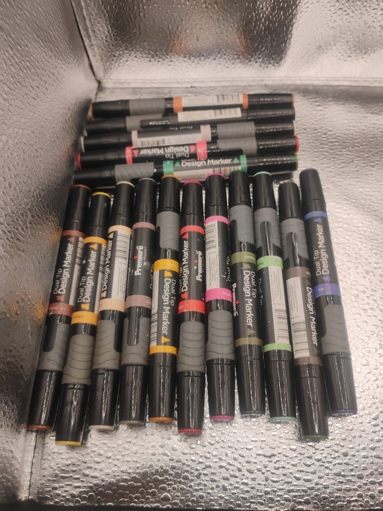 Premiere By Nicole Dual Tip Design Marker Lot Of 16