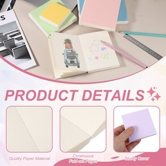 3.2×3.2″ Watercolor Sketchbook, 50 Sheets/100 Pages 230GSM/110lb, Purple