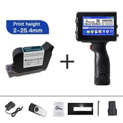 25.4mm QR Bar Batch Code Variable Date Number Hand Jet Thermal Inkjet Printer