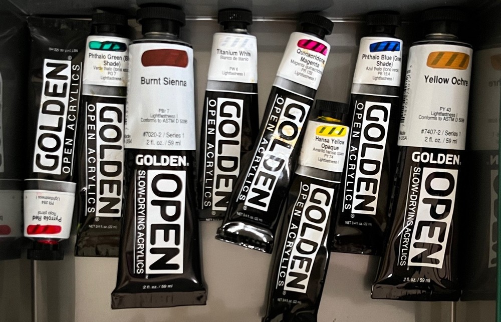 Golden OPEN Slow Drying Acrylic Paint 60ml, 2 fl oz [Select Color]
